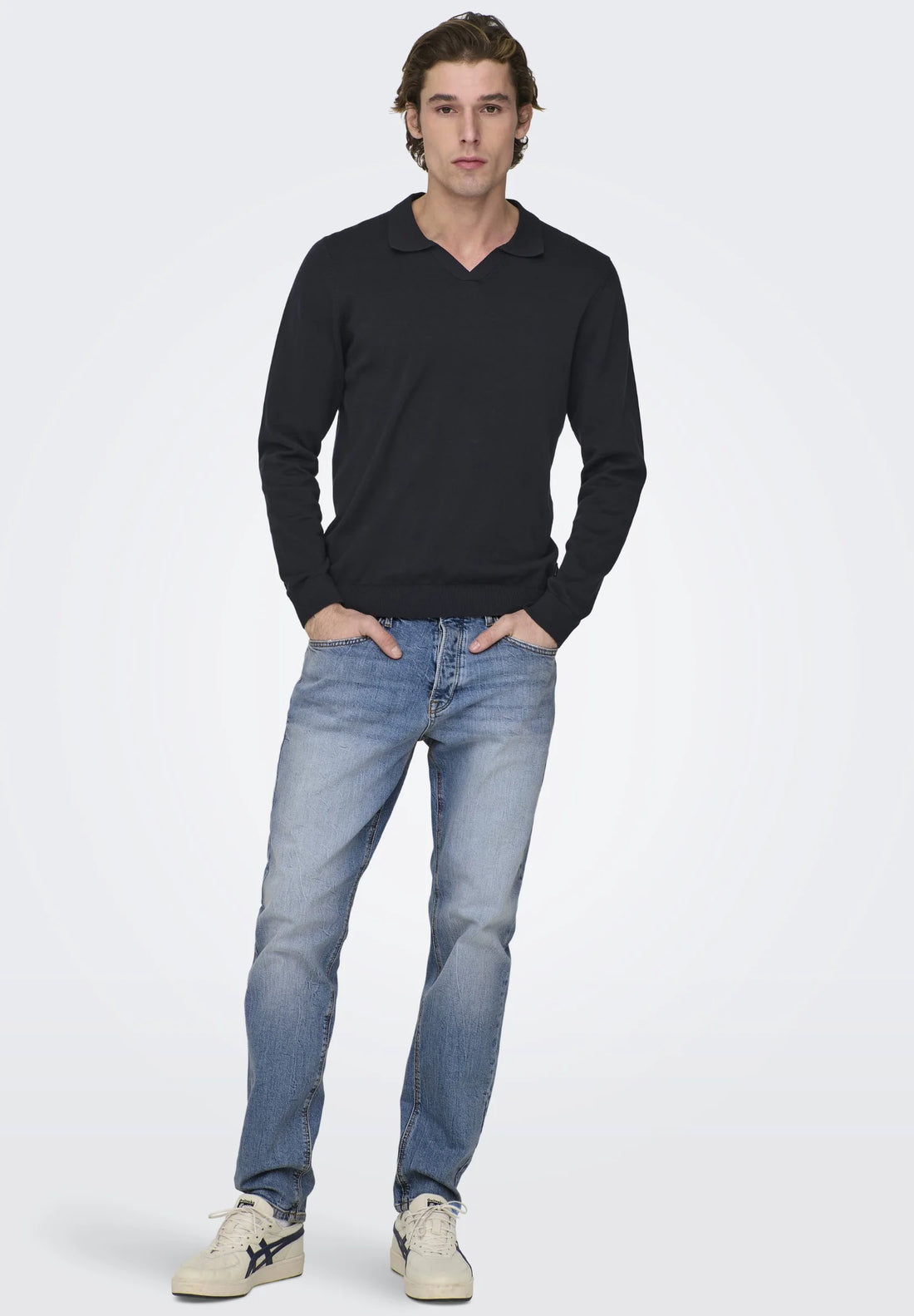 ONSAVI COMFORT - Jeans a sigaretta - light blue denim